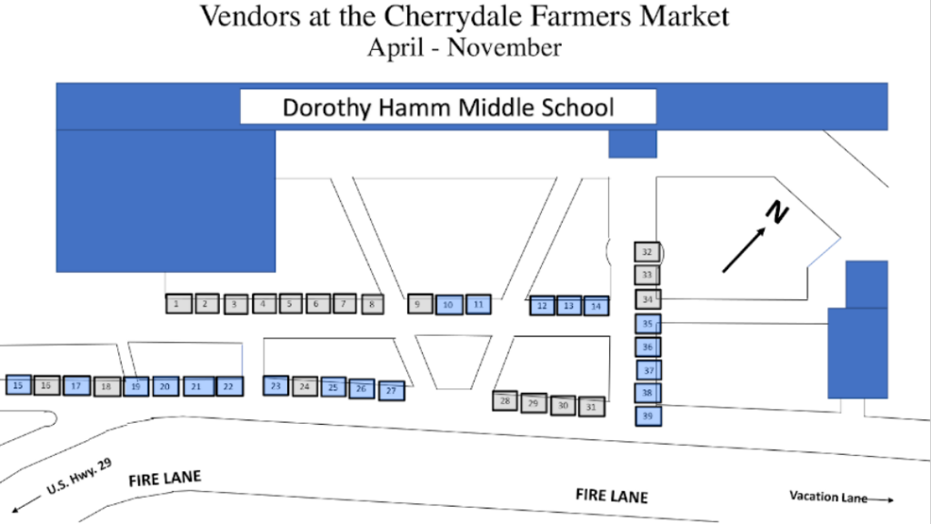 Cherrydale Farmers Market Map